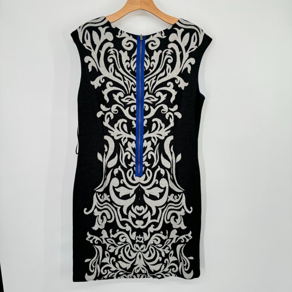 Jillian Taylor Women's Black & White Sleeveless Dress Bold Pattern Size 12 new - Picture 6 of 14
